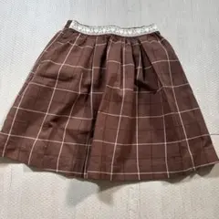 axes femme kids チェック柄スカート 130cm