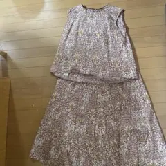 23区　セットアップ ノースリ　フレアスカート　オンワード
