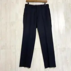 UNIQLO ユニクロ　ウールブレンドイージーパンツ　センタープレス　濃紺　76