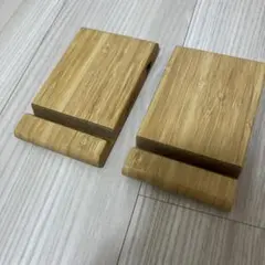IKEA 竹製スマホスタンド　２個セット