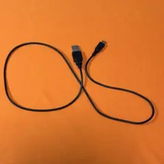 【送料無料】充電ケーブル　USB to TYPE-B 黒　短め【現品限り】