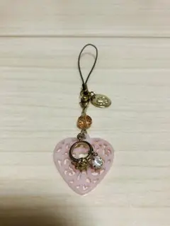 『アフターヌーンティー』ストラップ(ハート♡レリーフ)