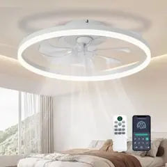 【新品未使用】LEDシーリングファンライト サーキュレーター付き