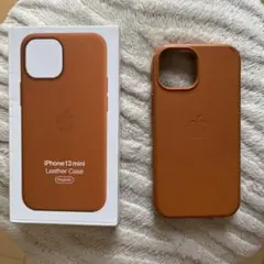 iPhone 13 mini Leather Case Saddiebrown
