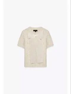 zara ニットオーガンザリボントップス　Mサイズ