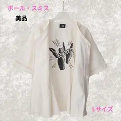 美品✨ Paul Smith RED EARベースボールシャツ Lサイズ 生成り