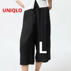 レーヨンリラコ　ブラック　Lサイズ UNIQLO ユニクロ