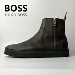 【美品】BOSS ヒューゴボス　サイドジップ　ハイトップ　スニーカーブーツ　28