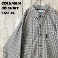 COLUMBIA　長袖チェック柄BDシャツ　サイズXL アメリカ古着　コロンビア