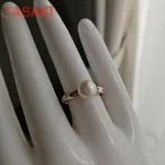 TASAKI パール ダイヤ PG リング