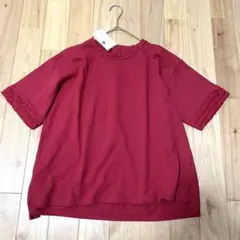 未使用！タグ付き ELLIFE エリフェ 度詰め天竺プルオーバー 肉厚 Tシャツ