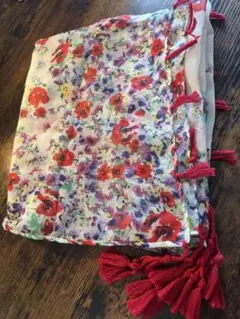 K accessories 花柄フリンジストール