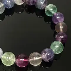 a14.マルチカラーフローライト 10mm 天然石ブレスレット パワーストーン