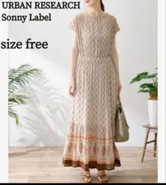 URBAN RESEARCH Sonny Label マキシワンピース　シフォン