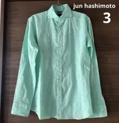 junhashimoto リネンシャツ　サイズ3 ミント　ジュンハシモト