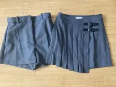 【来週迄セール価格！】美品　H&M プリーツラップスカート　ショートパンツ