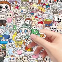 POPMART Labubu ラビットキャラクター ステッカー50枚セット