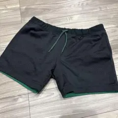MR.GEMTLEMAN ハーフパンツ　ブラック×グリーン