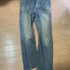 SCHORL スタッズ付きブルーデニム