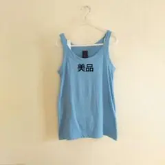 ✿homspun天竺キャミソール／サックス　美品☆