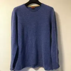 corsini コルシーニ カシミア100%クルーネックニットブルー46