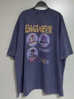 MAC 韓国 マクドナルド モンスター ビッグTシャツ ダークパープル