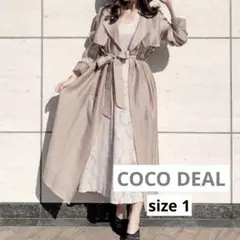 【COCODEAL】タグ付き新品未使用 シアーロングトレンチ 宮田聡子さん着用