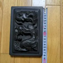 硯　韓国製　龍の彫刻 Amazon.co.jp: 硯 龍 韓国 北陽産業工芸社 1.4Kg 竜 : 文房具