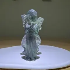 天然石　フローライト エンジェル　ブルーグリーン系