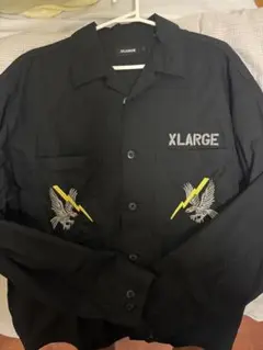 XLARGE ブラック シャツ RIDE THE LIGHTNING