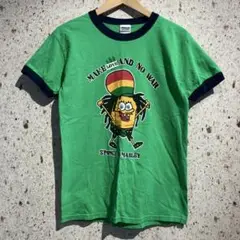 00s SPONGI B MARLEY リンガーTシャツ　スポンジボブ