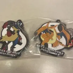 一番くじ メガシンカ ポケモン メガルカリオ メガリザードン　ラバーチャーム