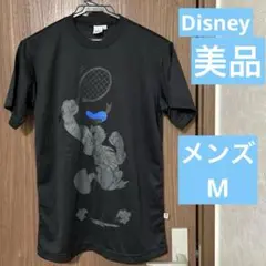 【美品】Disney ドナルドダック テニス Tシャツ メンズM スポーツ練習着
