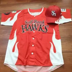 最速発送！大人用SoftBank Hawks ユニフォームと帽子