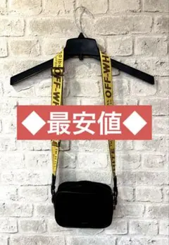 ◆最安値◆OFF-WHITE ショルダーバッグ ブラック