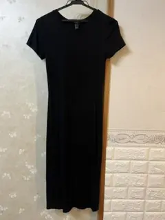 FOREVER 21 黒 半袖 シャツワンピース