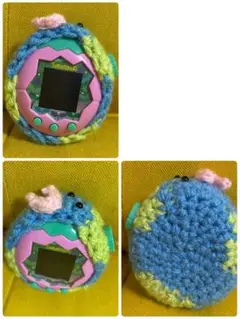 48.たまごっちパラダイスカバー かぎ針編み ハンドメイド