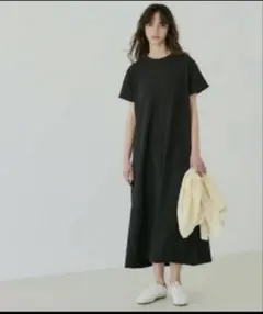 coca エンボスマキシワンピース Ｌ