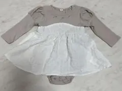 長袖 ロンパース カバーオール 70cm さくらんぼ