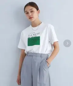 green label relaxing BOX ロゴ プリント Tシャツ