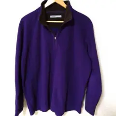 UNIQLO　ユニクロ　マイクロフリース　ハーフジップ　XL　紫
