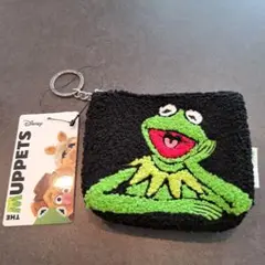 ディズニー THE MUPPETS カーミット ポーチ 黒 新品未使用品