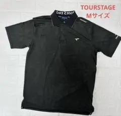 TOURSTAGE ツアーステージ 半袖 ポロシャツ M ブラック ゴルフウェア