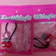 【新品】アースマジック　チェリー　ヘアゴム　2点セット