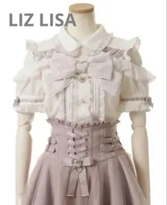LIZ LISA BIGリボンオープンショルダーブラウス