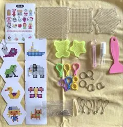 アクアビーズ　トレイ　スターター　パーツセット　水でくっつく　図案