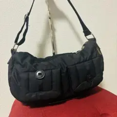 【希少】モンクレール　ナイロン　ワンショルダー　ショルダーバッグ　ブラック