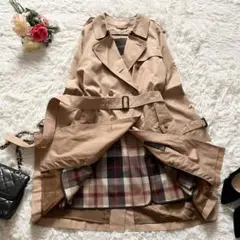 大きいサイズ✨美品 マッキントッシュロンドン ライナー付 トレンチコート 48