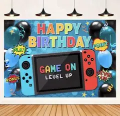 ゲームテーマ バースデーバナー タペストリー