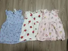 H＆M ノースリーブワンピース 80 3点セット